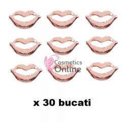 Decoratiuni 3D Metalice Rose-Gold pentru unghii Cod 3024 Buze